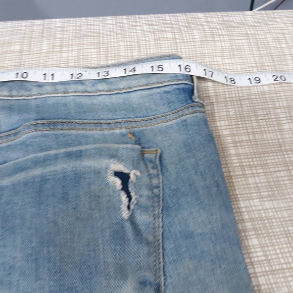 Mossimo Women's Skinny Jeans Size 10/30 Mid Rise Power Stretch Distressed Denim - Picture 7 of 10